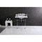 Kingston Brass 30 Carrara Marble Console Sink with Acrylic Legs, Marble WhitePolished Nickel LMS3030MASQ6 - alternate 5